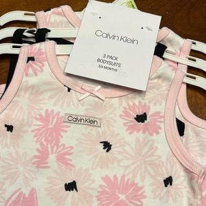 Calvin Klein 3 pack girls Bodysuits